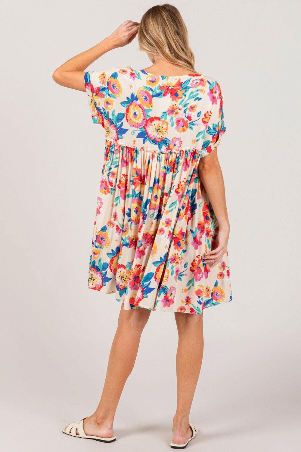 Charming floral button-down dress by SAGE + FIG in full size - Love Salve